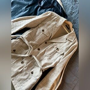 Suitsupply Sahara Linen/Cotton Jacket with Belt